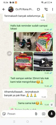Testimonial Papan Bunga majalengka